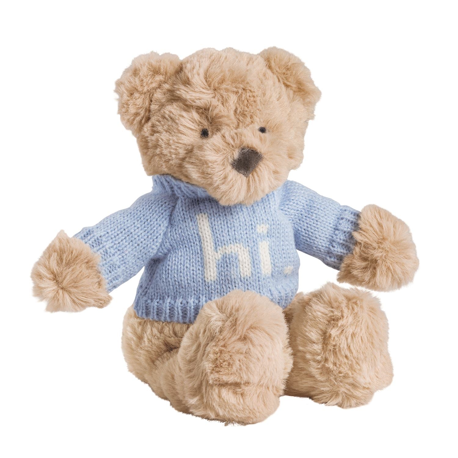 [Mud Pie] Blue Hi Baby Bear Plush Pal