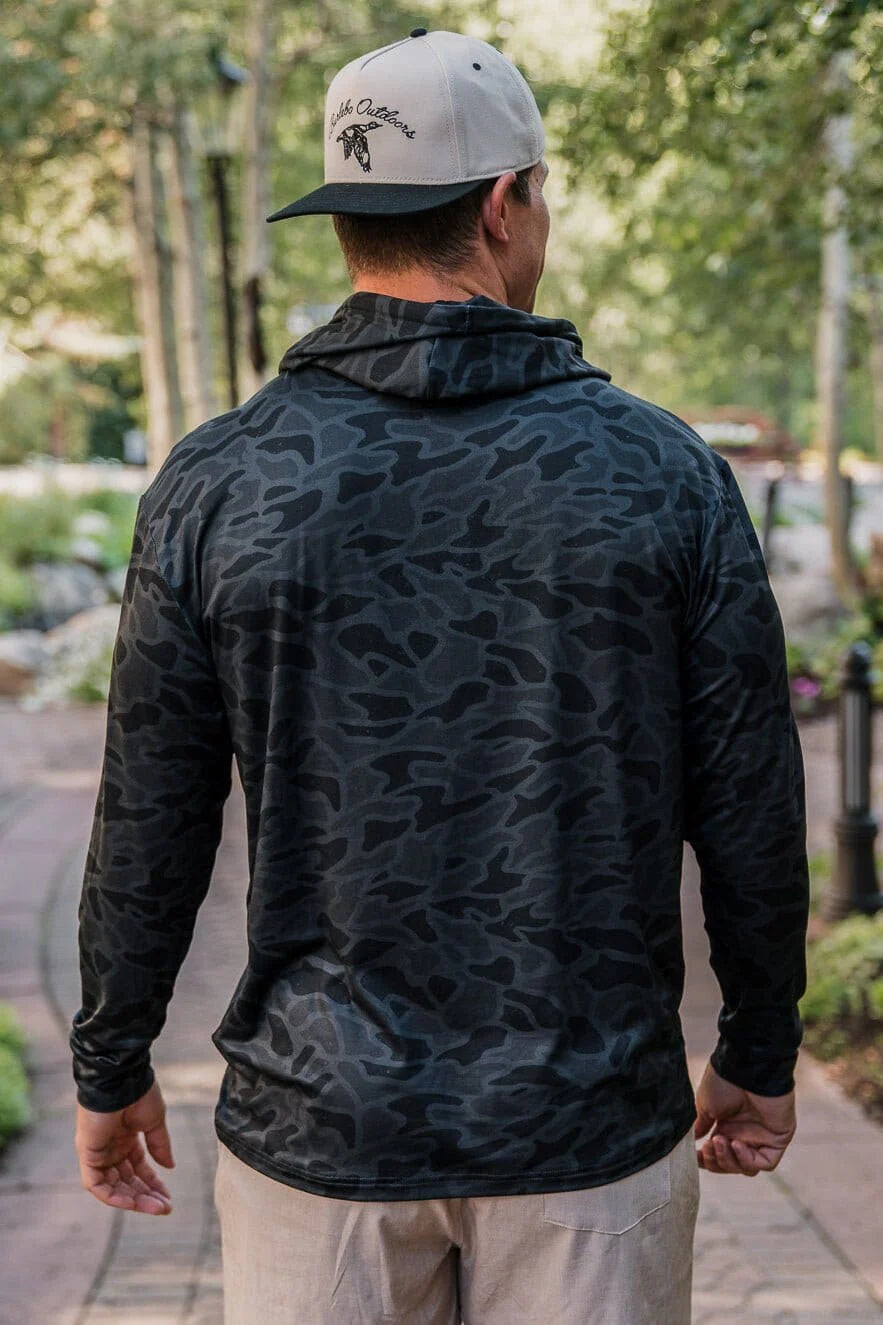 [Burlebo] Performance Hoodie - Black Camo