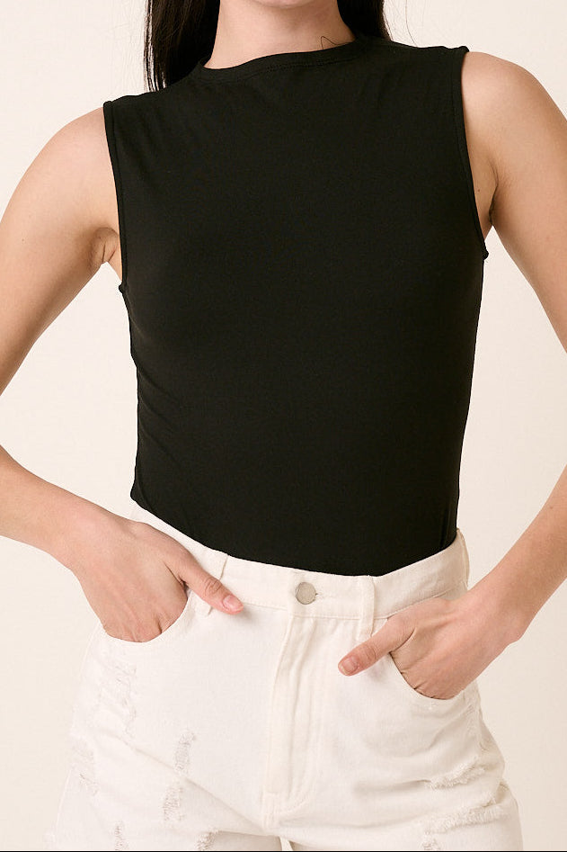 Simply Sleek Bodysuit - Black