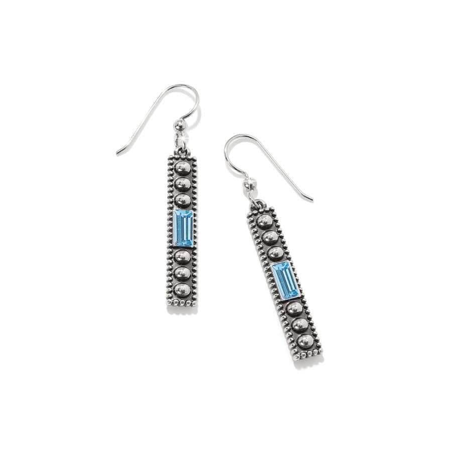 [Brighton] Pretty Tough Gem French Wire Earrings-Aqua