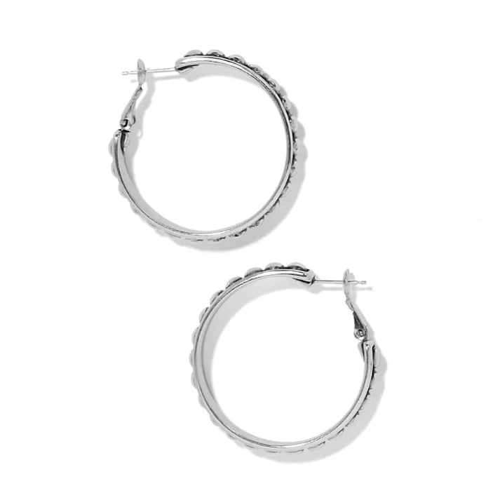 [Brighton] Pretty Tough Stud Large Leverback Hoop Earrings