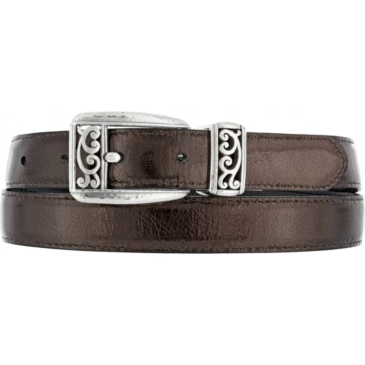 [Brighton] Hearts Reversible Belt-Blk/Choc