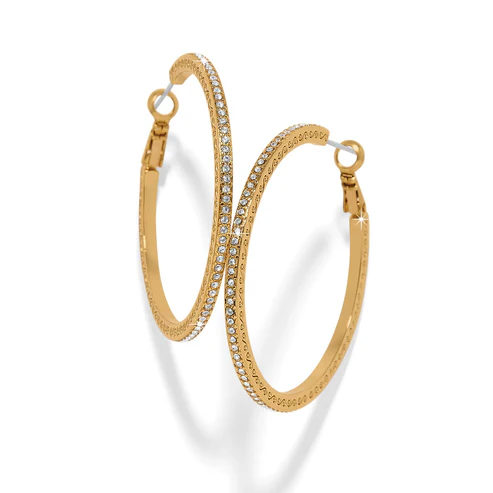 [Brighton] Meridian Thin Large Hoop Earrings- Gold