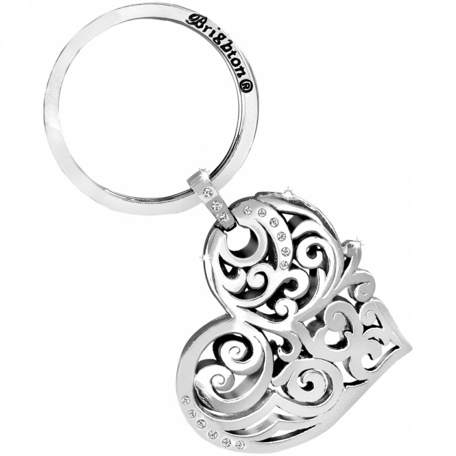 [Brighton] Madrid Heart Key Fob-Silver