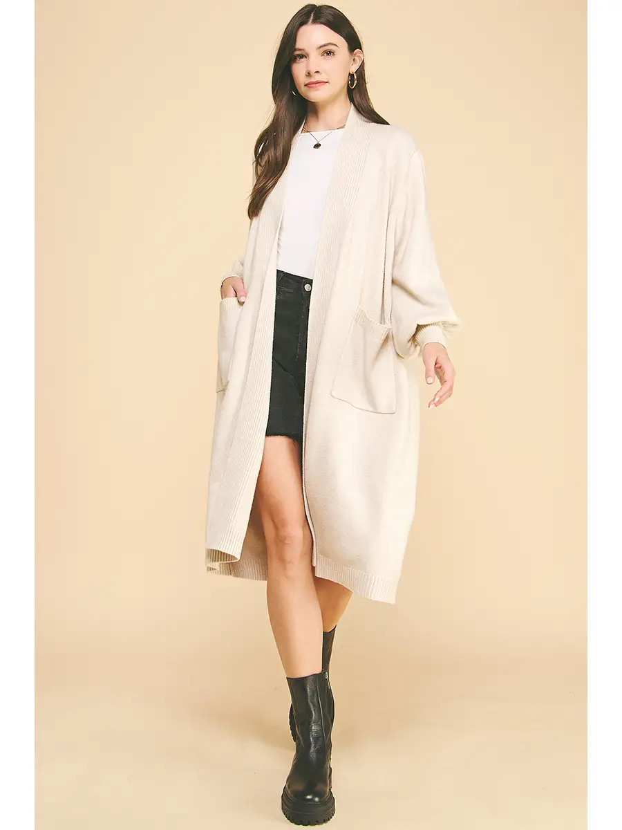 Luxe Volume Sleeve Cardigan