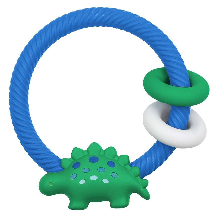 Ritzy Rattle Silicone Teether-Dino