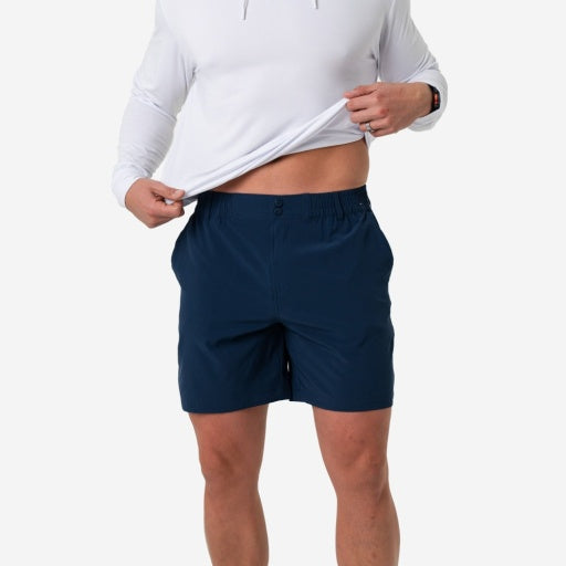 EVERYDAY SHORT-DEEP WATER NAVY MAYAN POCKET