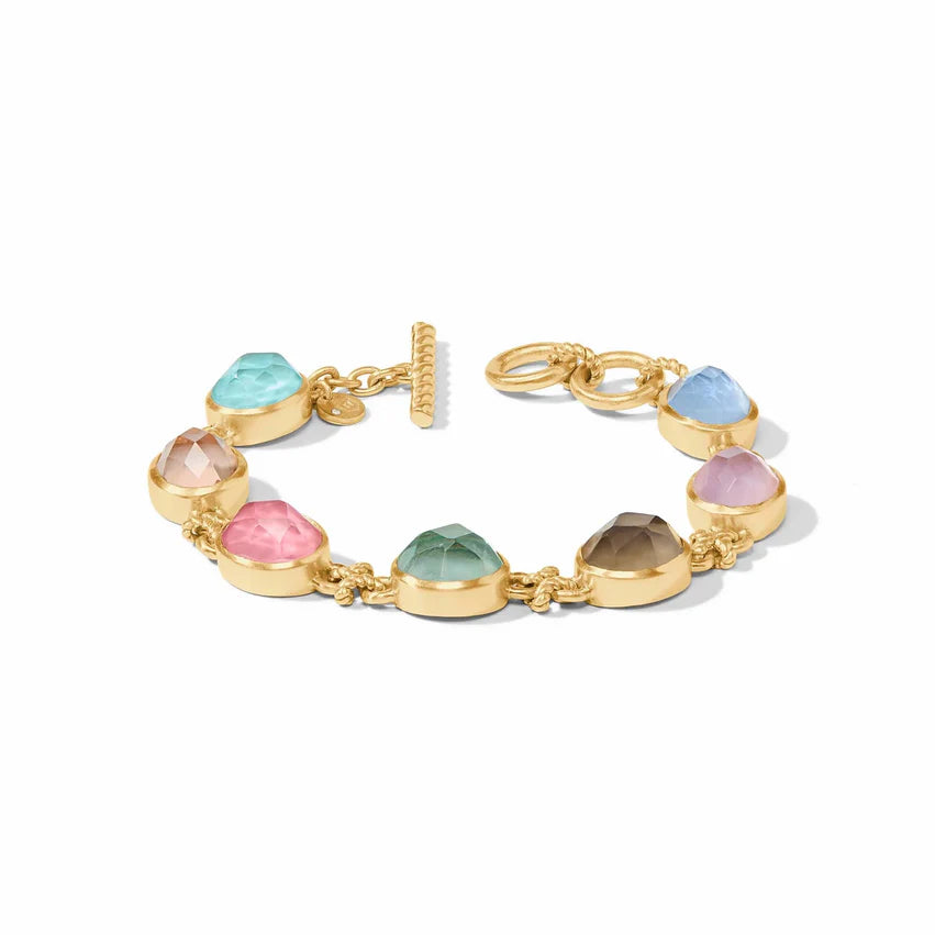 [Julie Vos] Nassau Demi Stone Bracelet-Iridescent Multi Stone-OS