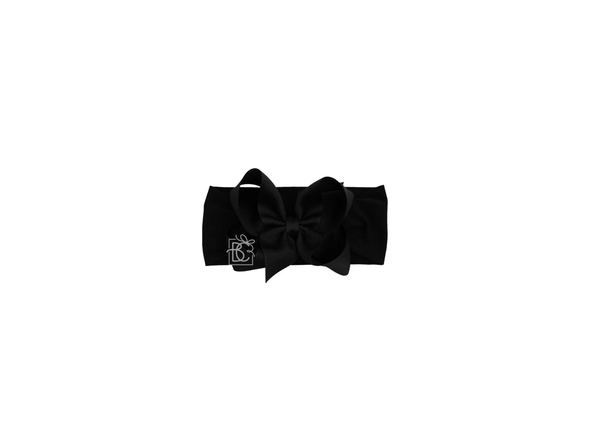 Sally (3Mths & Up) Grosgrain Bow Headband 4.5"-Black