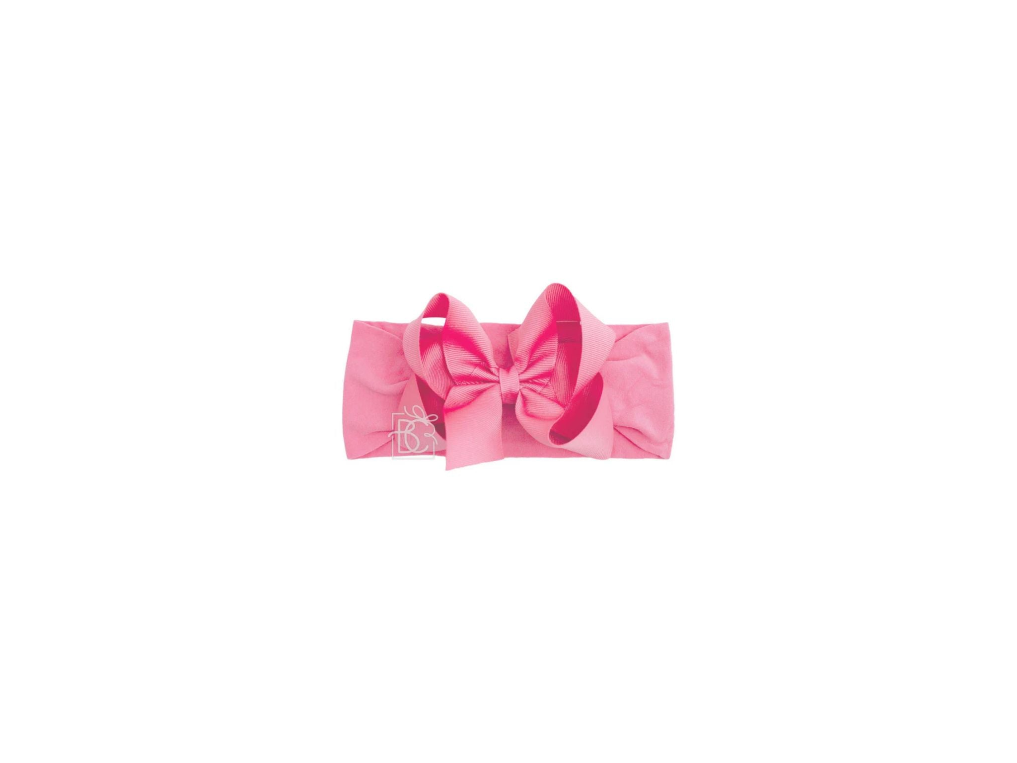 Sally (3Mths & Up) Grosgrain Bow Headband 4.5"-Hot Pink
