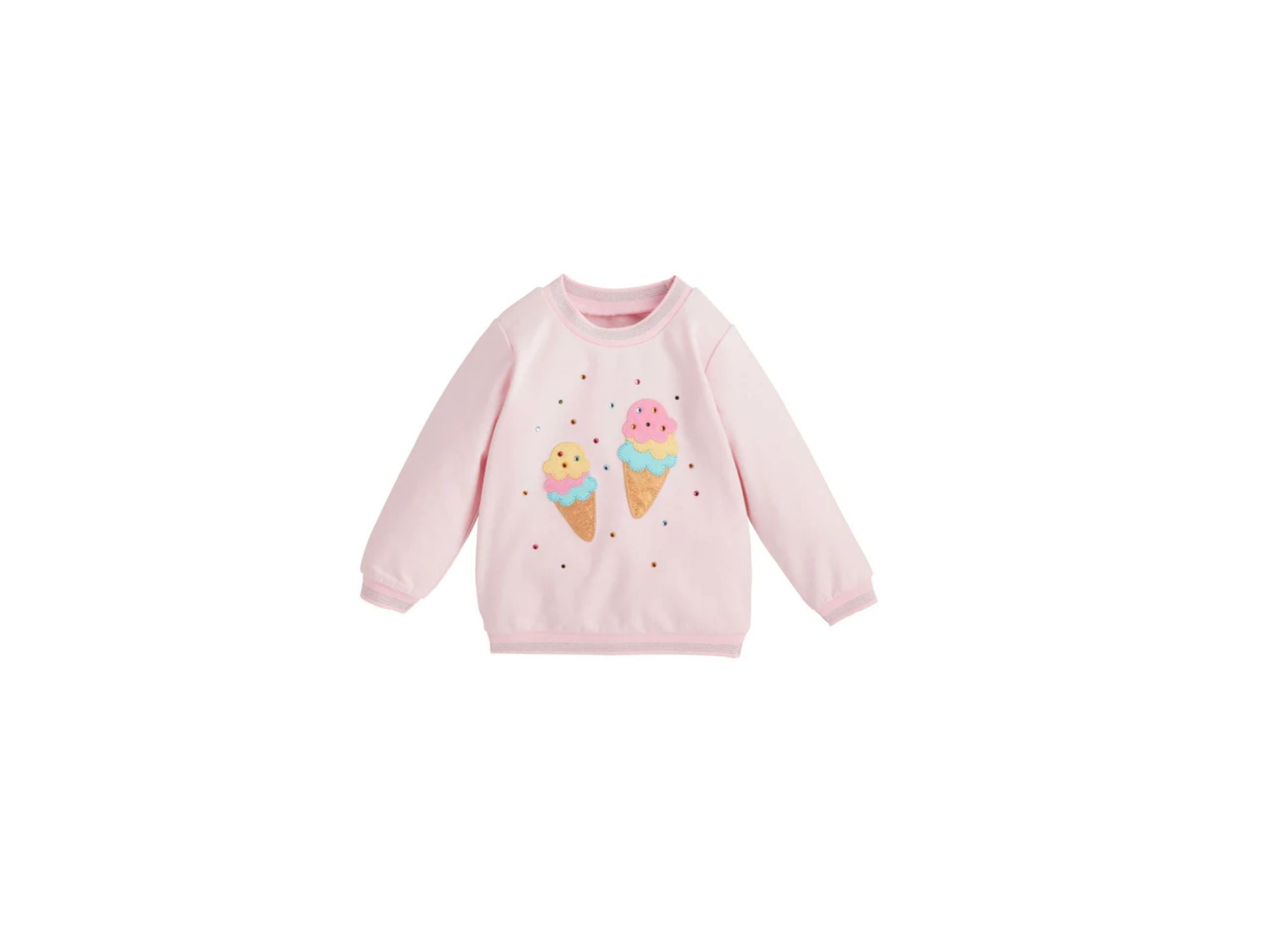 Ice Cream Sparkle Sweatshirt - Pink