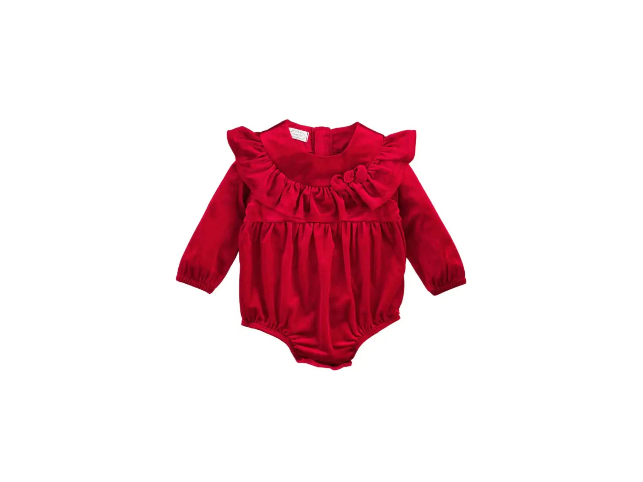 [Mud Pie] Red Velvet Baby Romper
