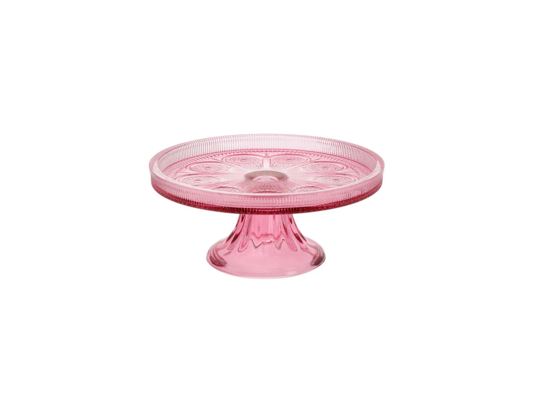 Pink Codi Glass Cake Stand