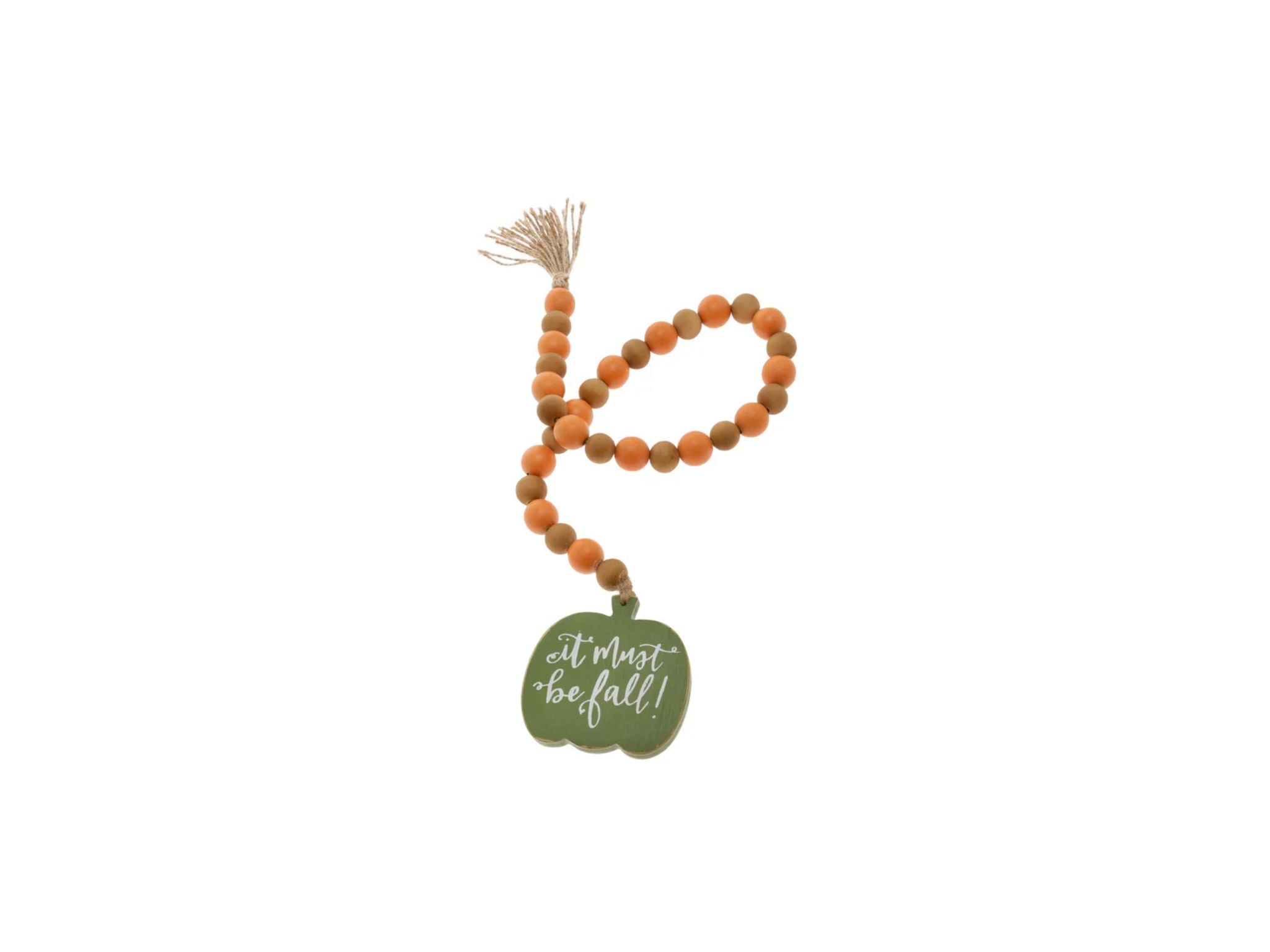 Must Be Fall Pum'kin Beads Org &Gn