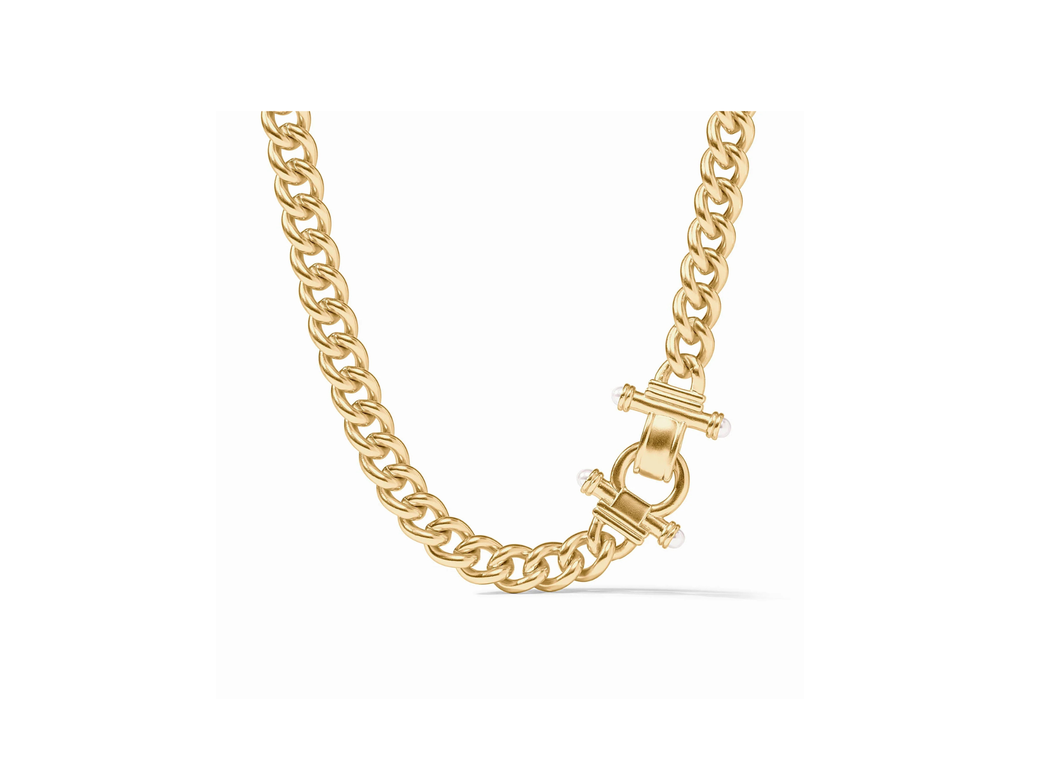 [Julie Vos]Dolce Demi Link Necklace-Pearl