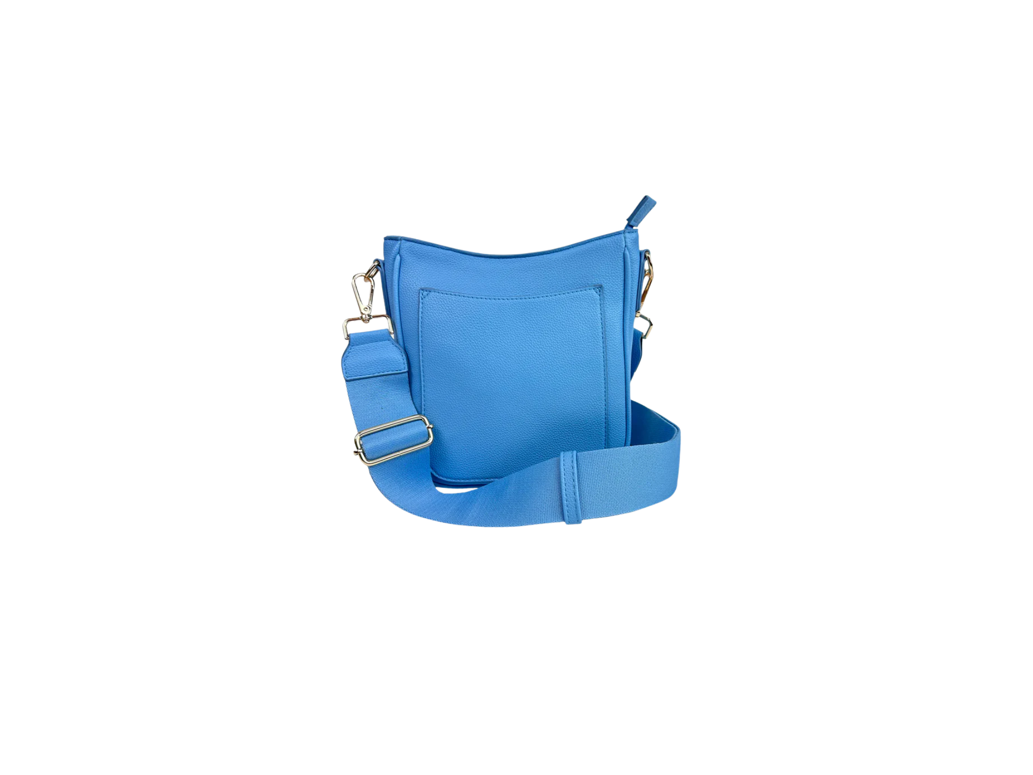 Madelyn Vegan Pebble Leather Messenger-Sky