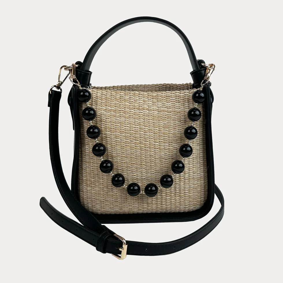Carly Raffia Crossbody