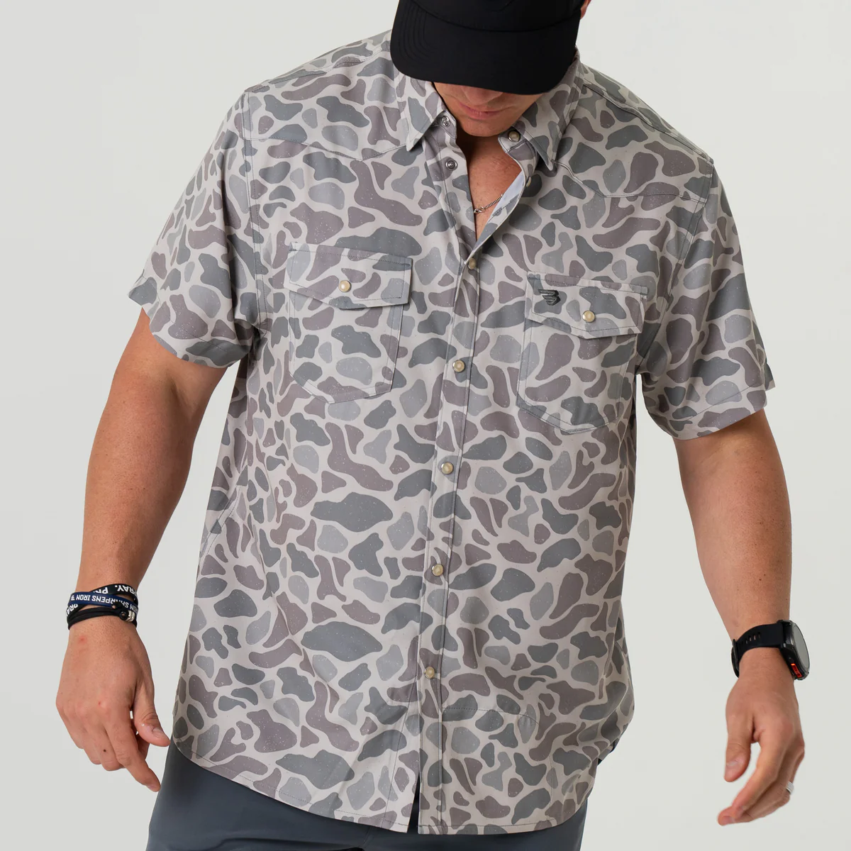 [Burlebo]Performance Western Shirt - Classic Deer Camo