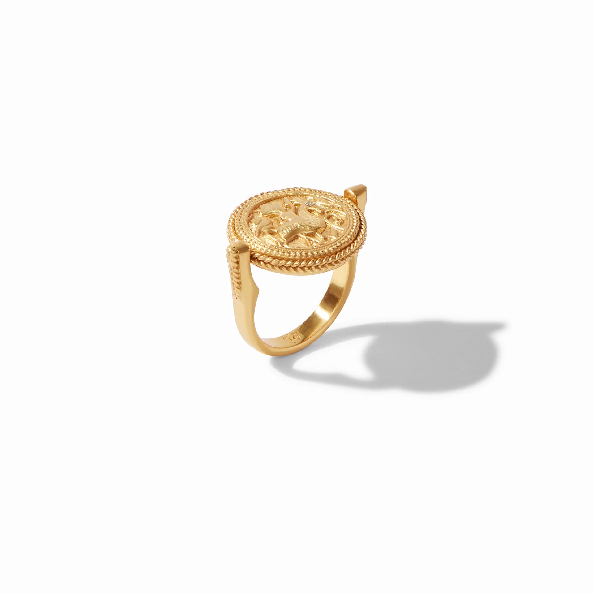[Julie Vos] Coin Revolving Ring-Mother of Pearl-8