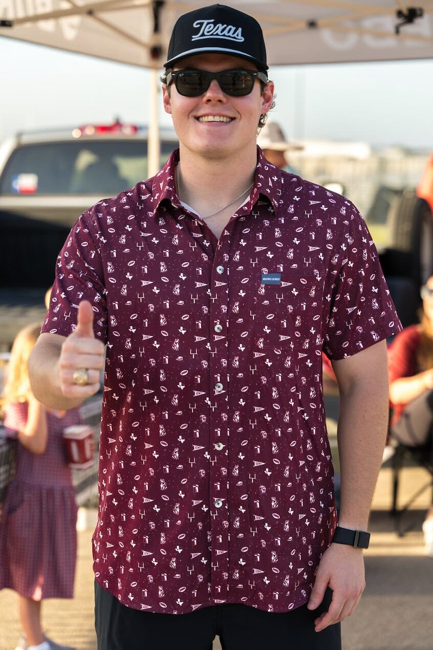 [Burlebo]Performance Button Up - Gameday in College Station