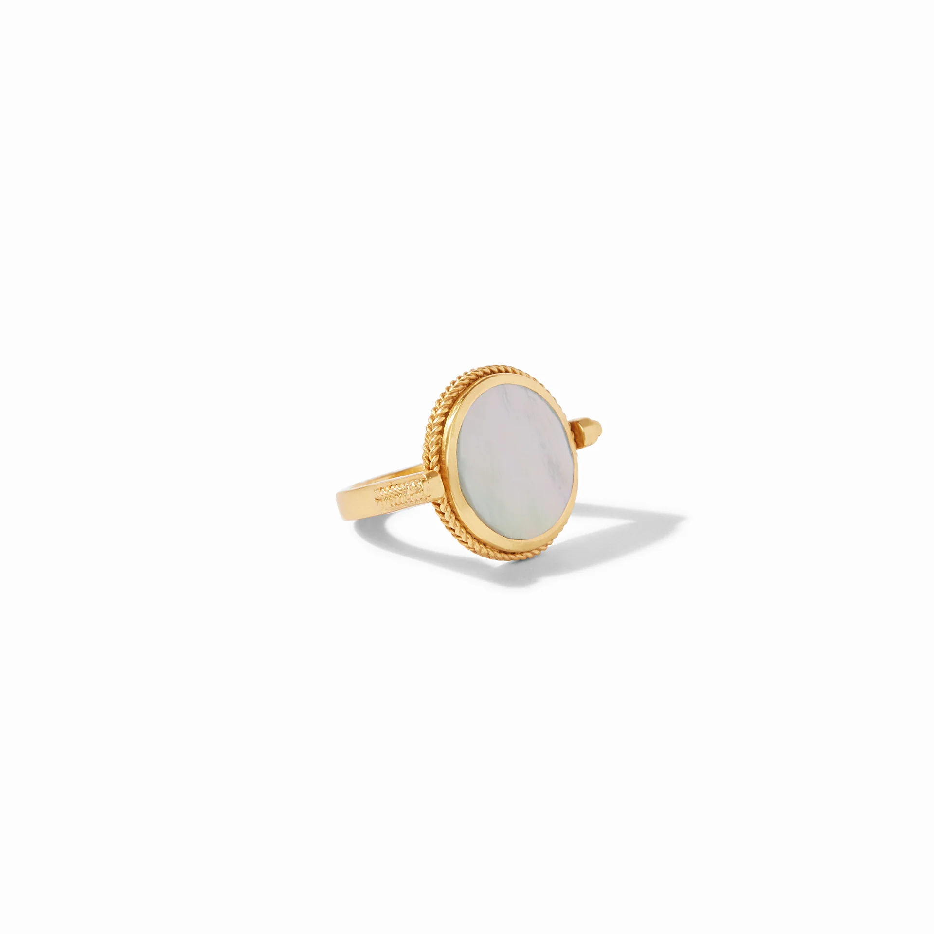[Julie Vos] Coin Revolving Ring-Mother of Pearl-8