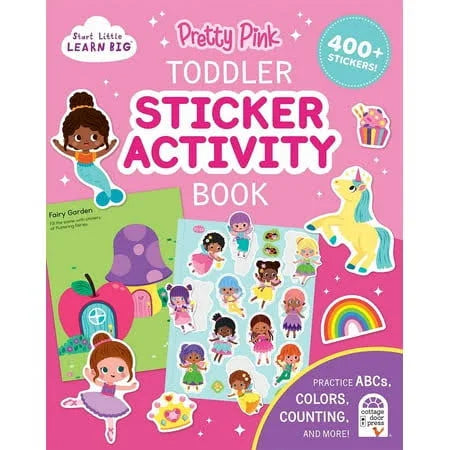 Pretty Pink Toddler Sticker Activity Book