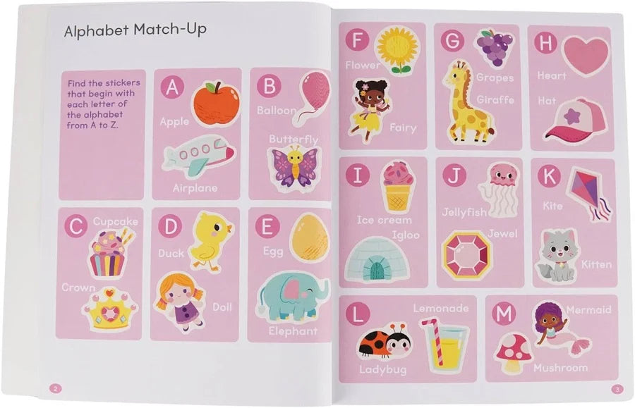 Pretty Pink Toddler Sticker Activity Book