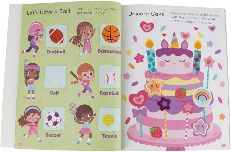 Pretty Pink Toddler Sticker Activity Book