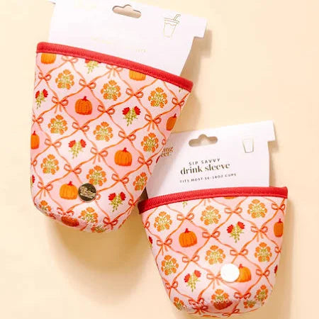 Patchwork Pumpkins Sip Savvy Drink Sleeve 16-18oz