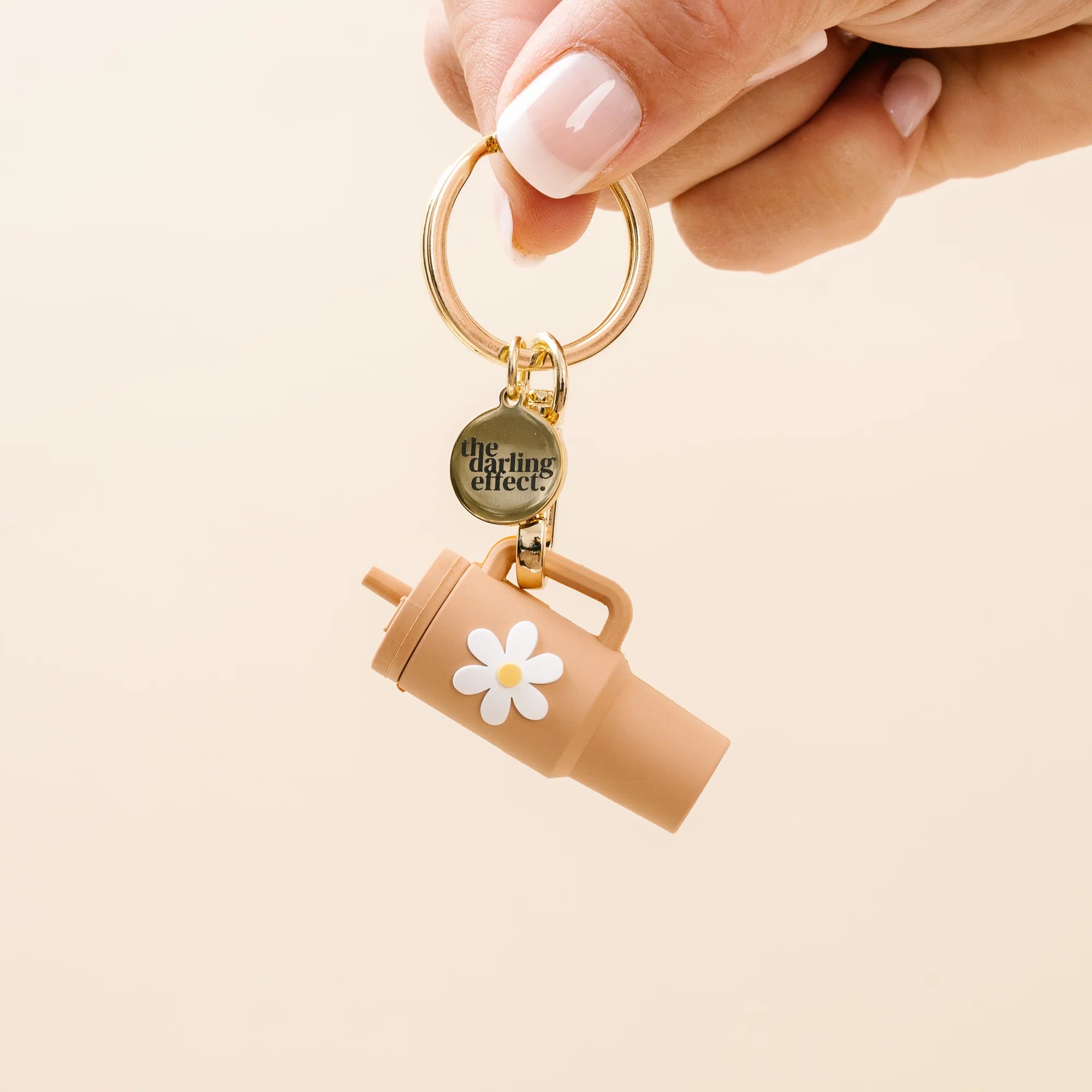 Tiny Tumbler Keychain-Sandstone