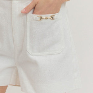 Summer Club White Shorts