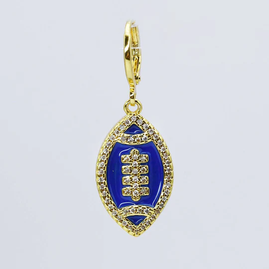 Football Charm - Navy Blue