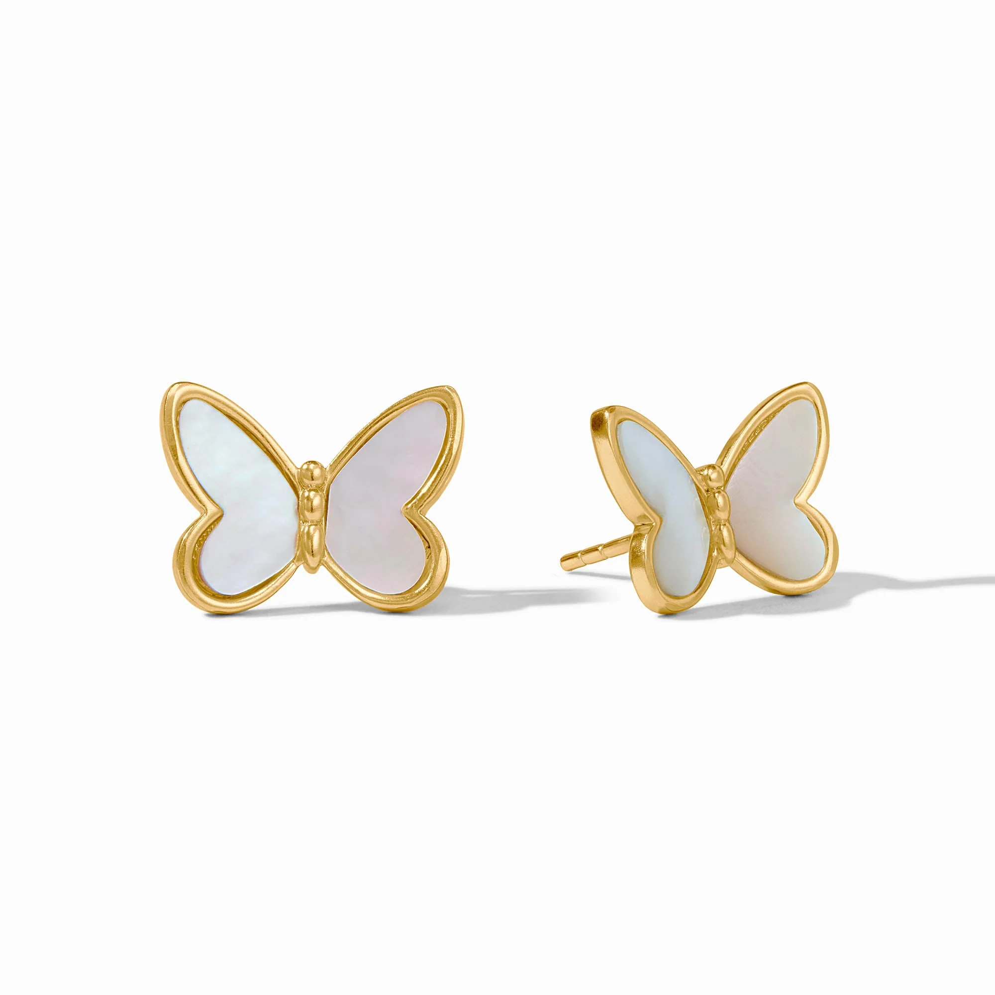 [Julie Vos] Papillon Stud-Gold-Mother of Pearl
