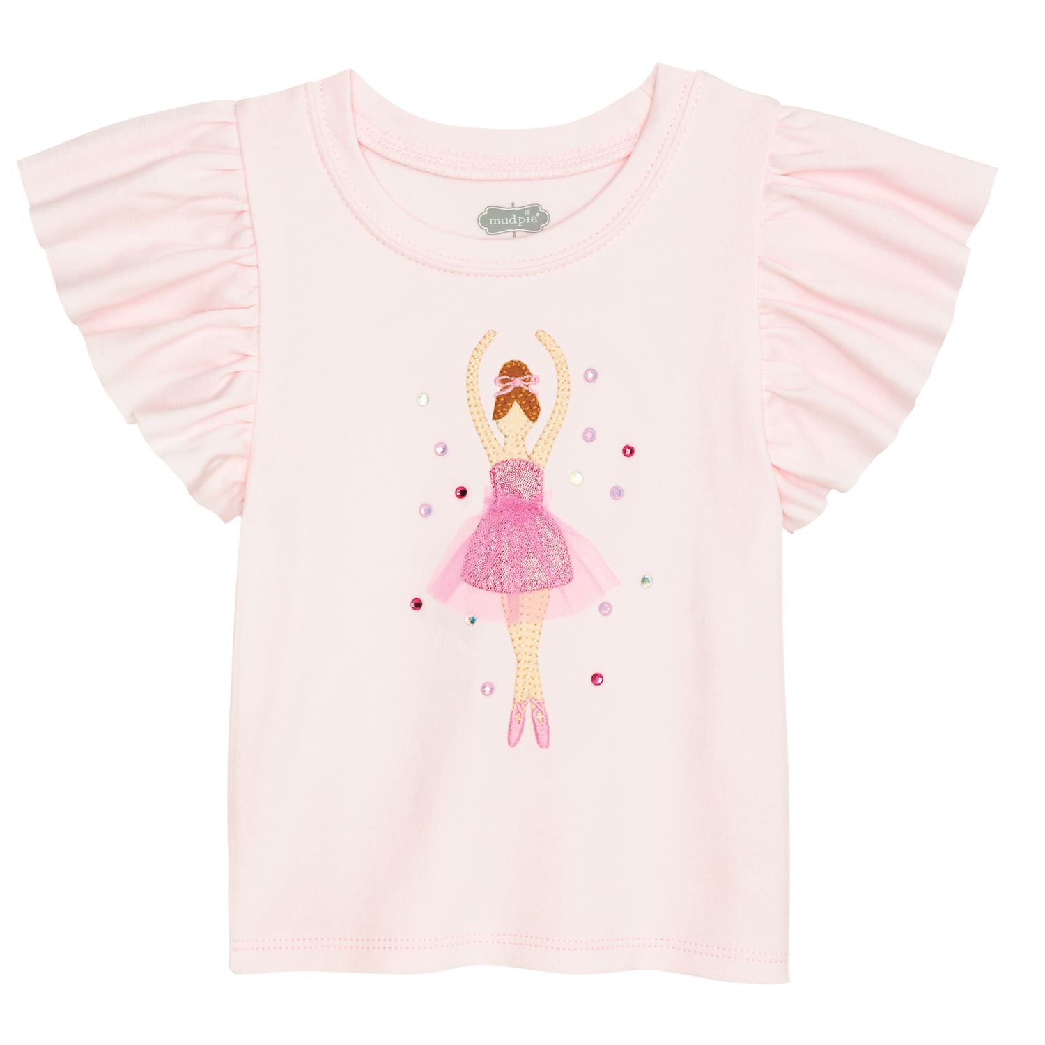 [Mud Pie] Dance Ruffle Tees Ballerina