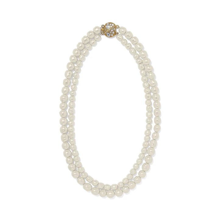 [Brighton] Trust Your Journey Double Pearl Necklace