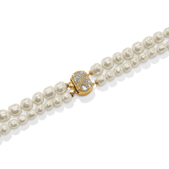 [Brighton] Trust Your Journey Double Pearl Necklace