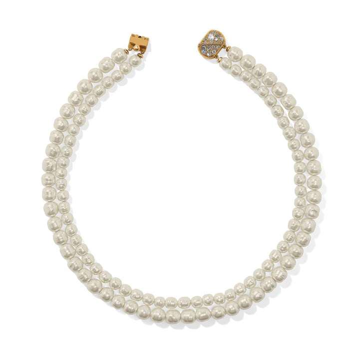 [Brighton] Trust Your Journey Double Pearl Necklace