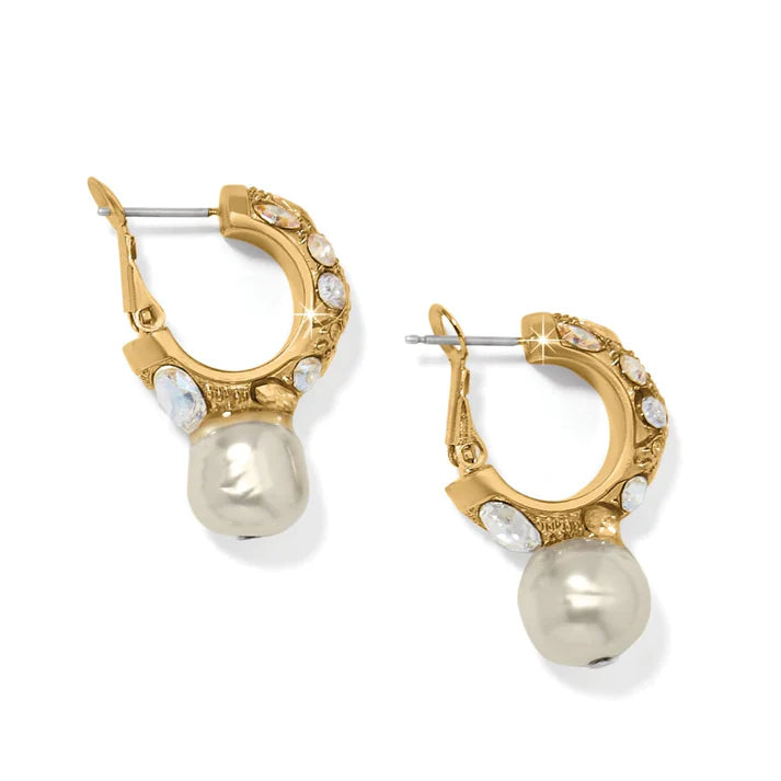 [Brighton] Trust Your Journey Pearl Hoop Earrings
