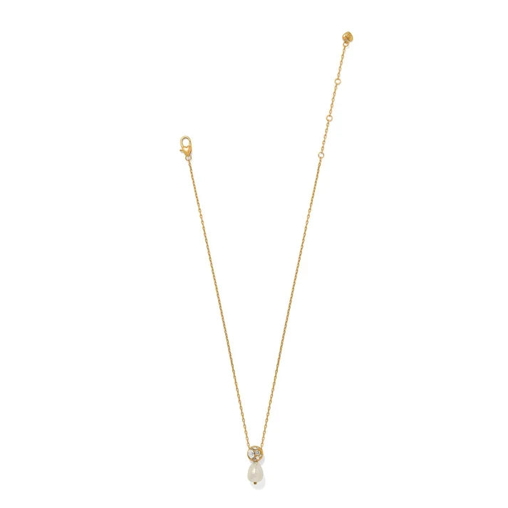 [Brighton] Trust Your Journey Petite Pearl Necklace-Gold