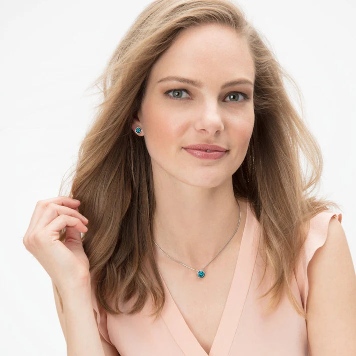 [Brighton] Twinkle Mini Post Earrings-Blue