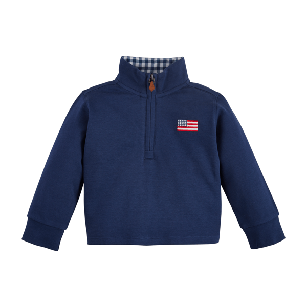 [Mud Pie] Flag Quarter Zip Up