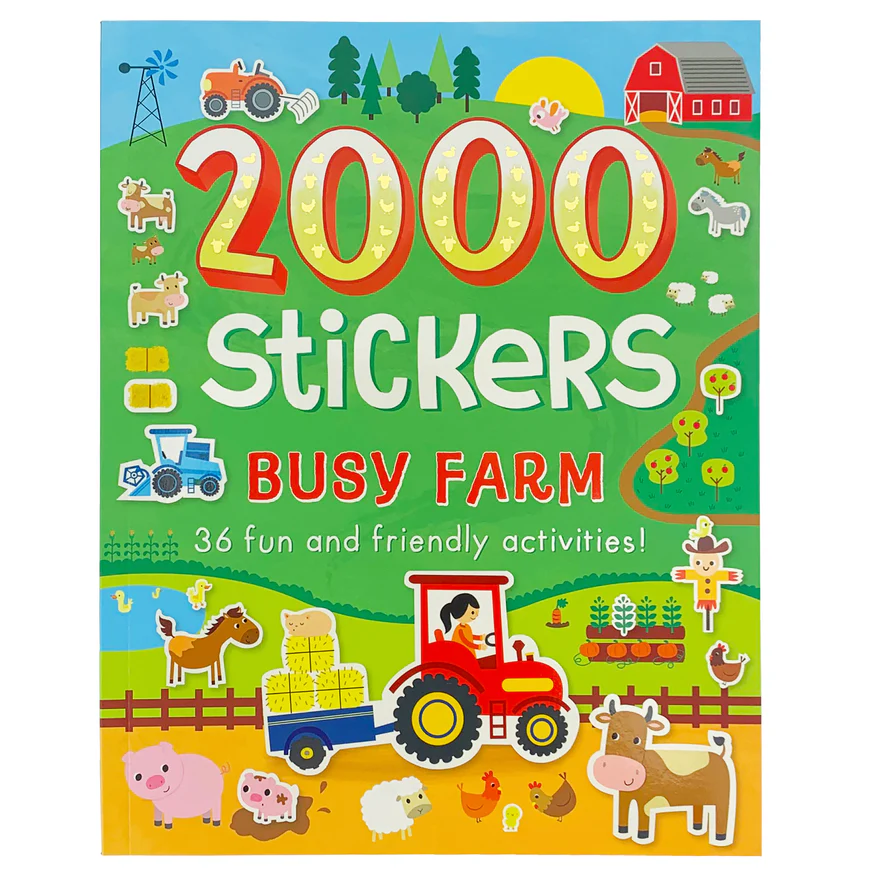 Totally Awesome Busy Farm 2000 Stickers Activity Book