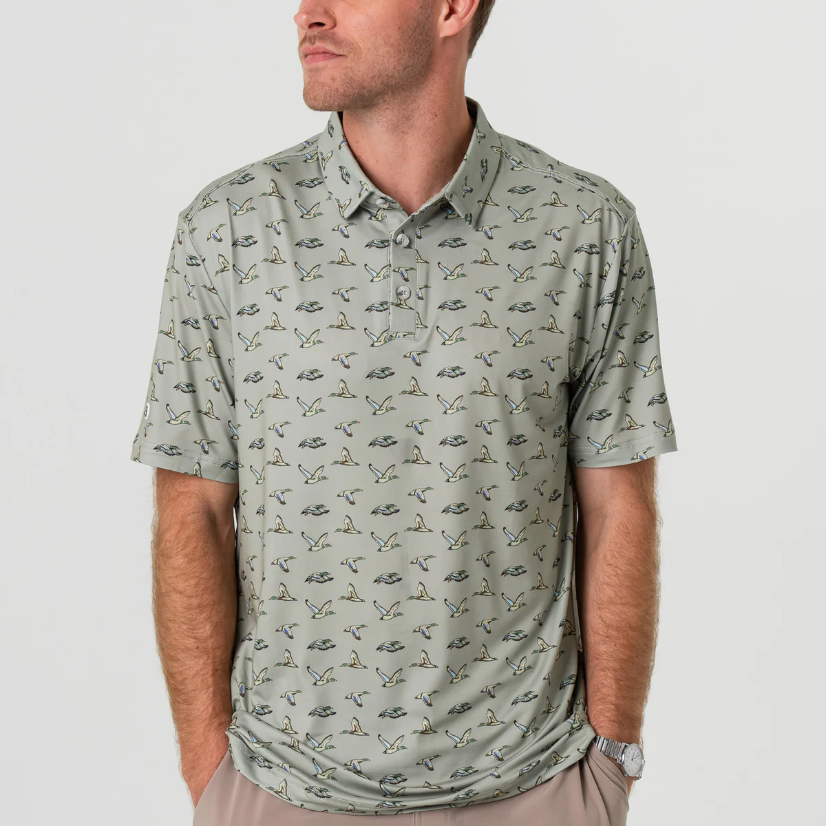 [Burlebo] Performance Polo-Flying Ducks-Green