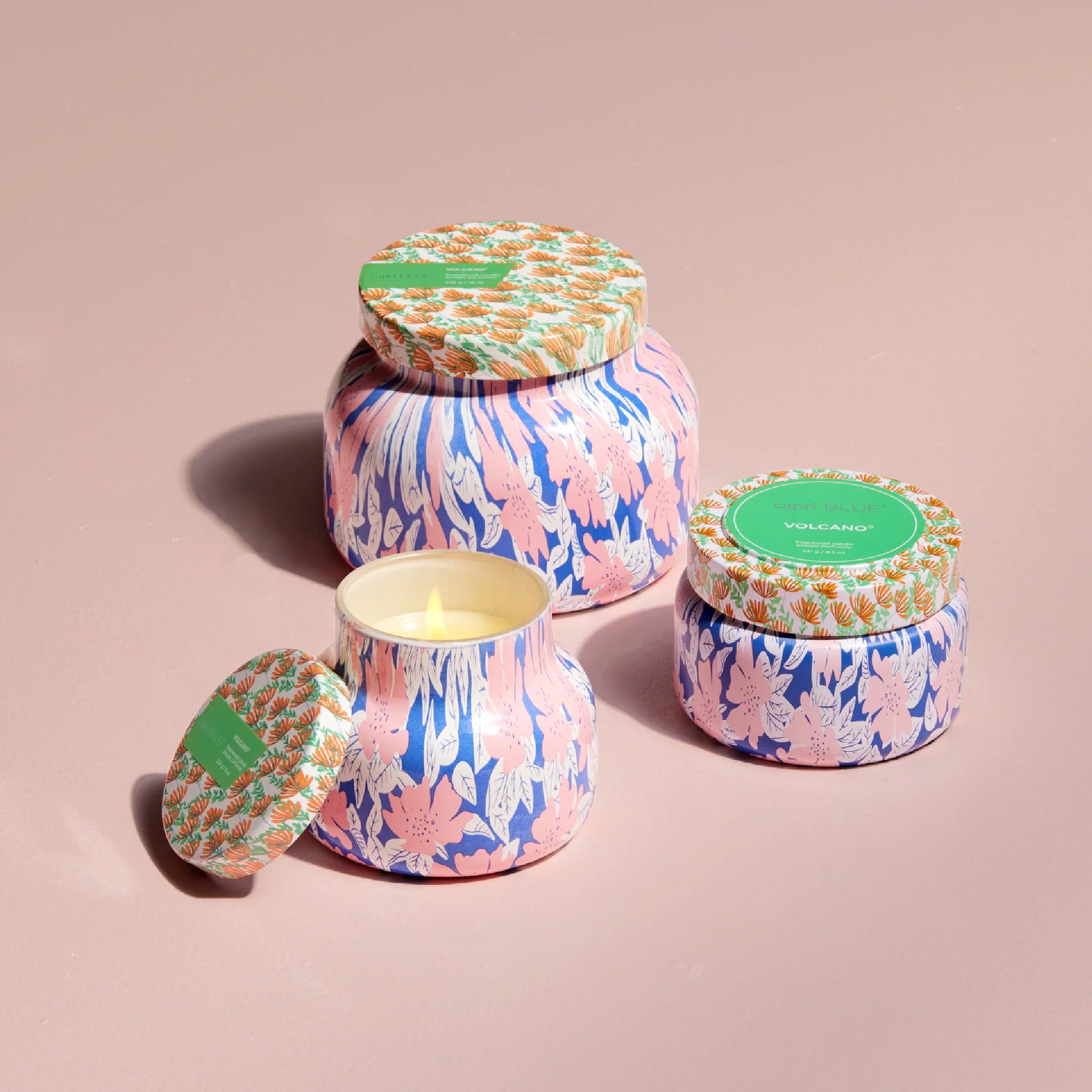 [Capri Blue] Volcano Pattern Play Printed Travel Tin Candle 8.5 oz