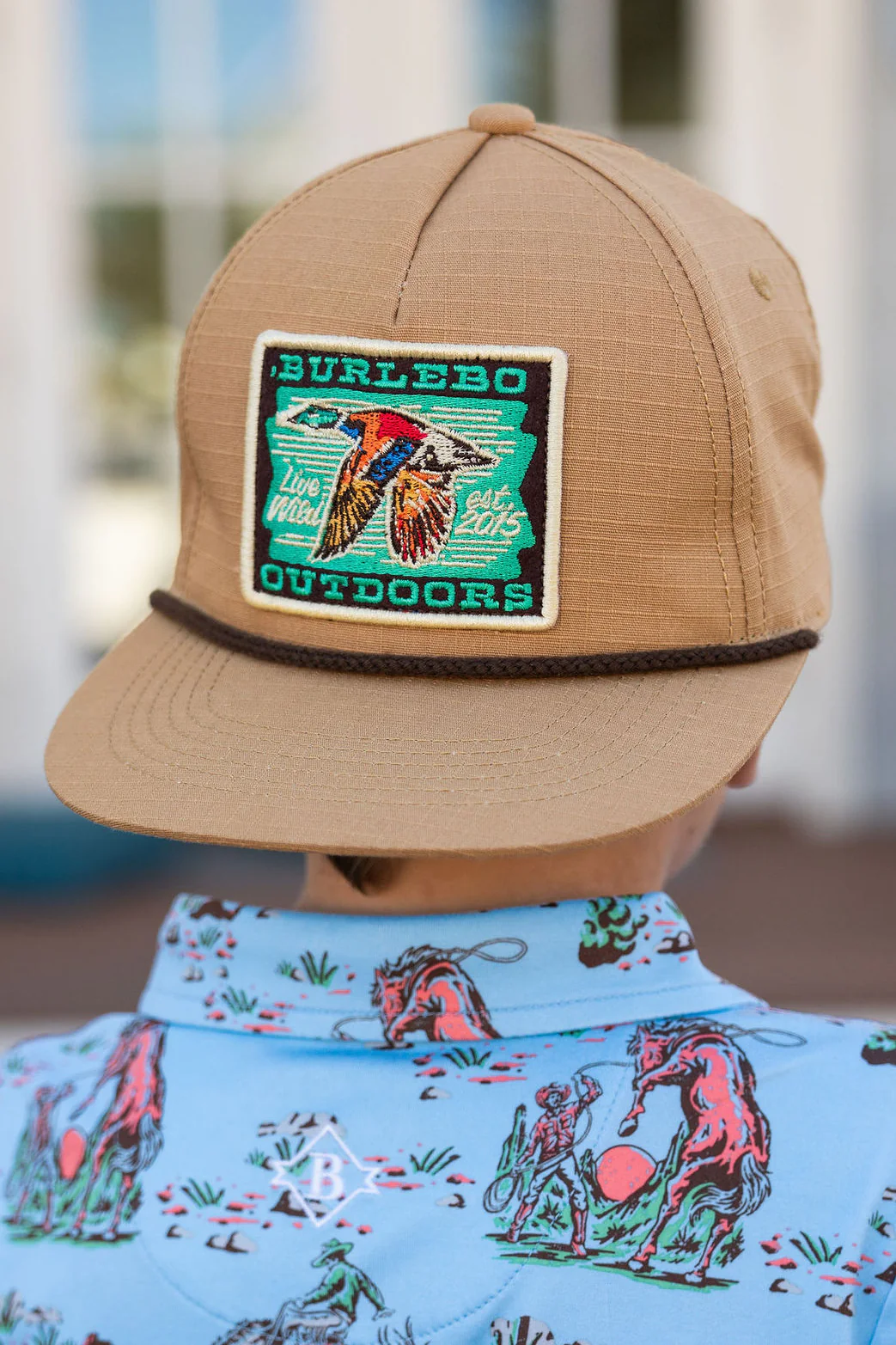 [Burlebo] Youth Cap - Greenhead Patch - Coyote Tan