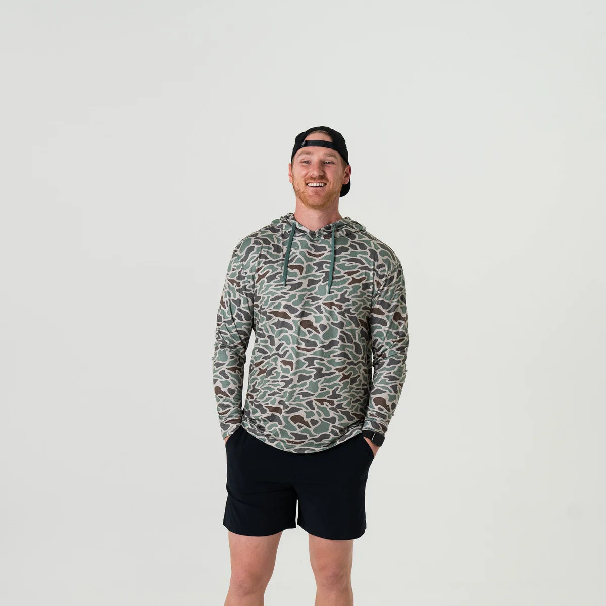 [Burlebo] Performance Hoodie-Retro Duck Camo