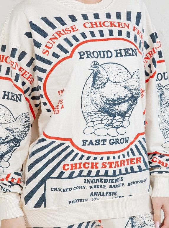 Hen Cotton Sweatshirt