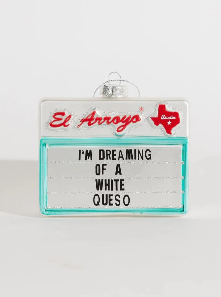 {El Arroyo} Ornament-White Queso