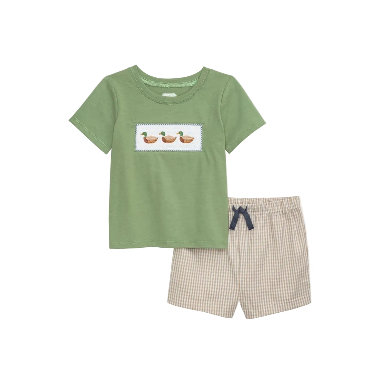 Smocked Mallard Short Set