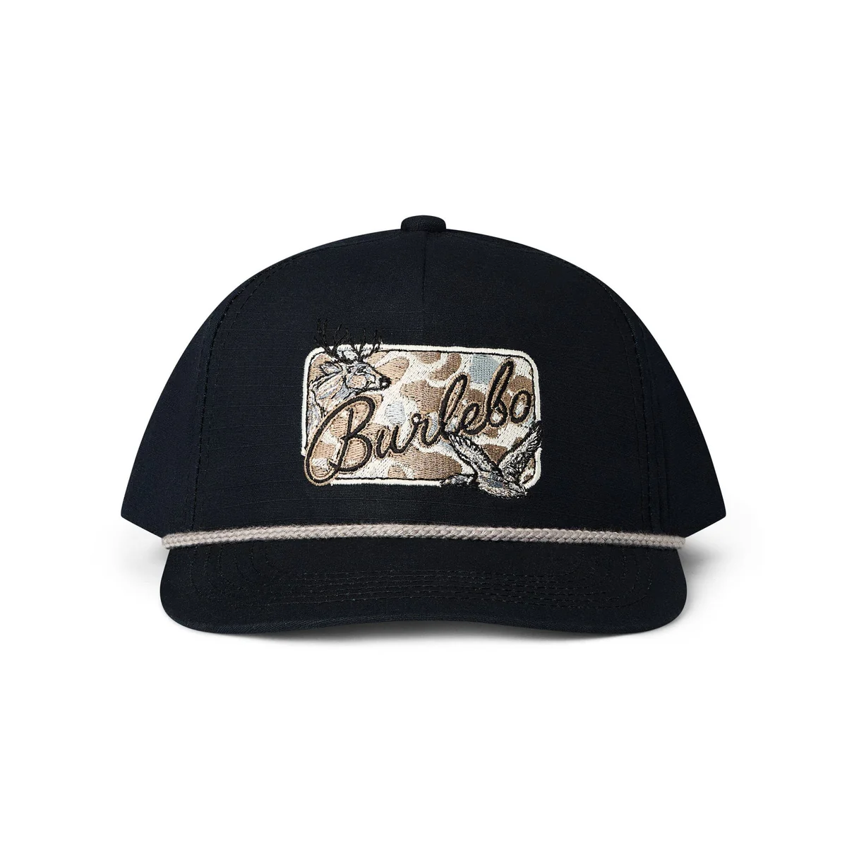 [Burlebo] Cap Camo Patch- Black